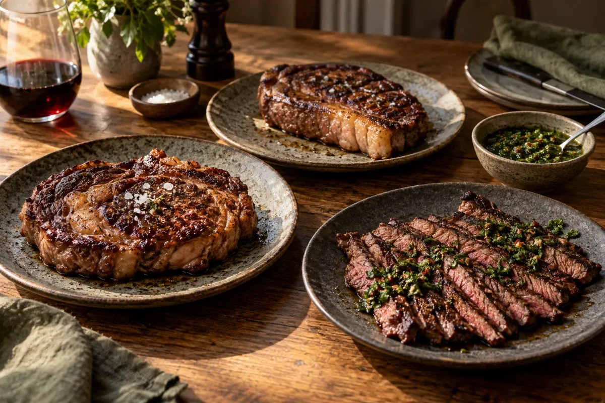 Steakuri argentiniene: ce alegi între ribeye, bife de chorizo și entraña