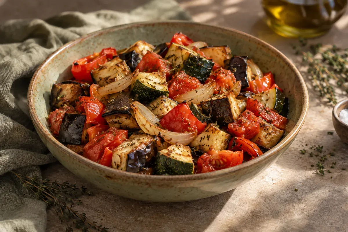 Ratatouille la cuptor - imagine de prezentare generată cu AI