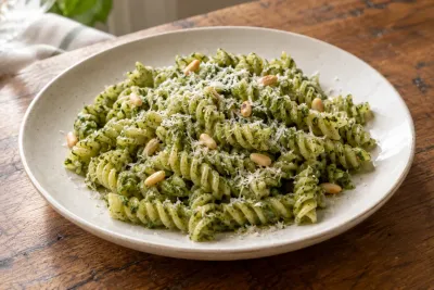 Paste cu pesto de busuioc - imagine de prezentare generată cu AI