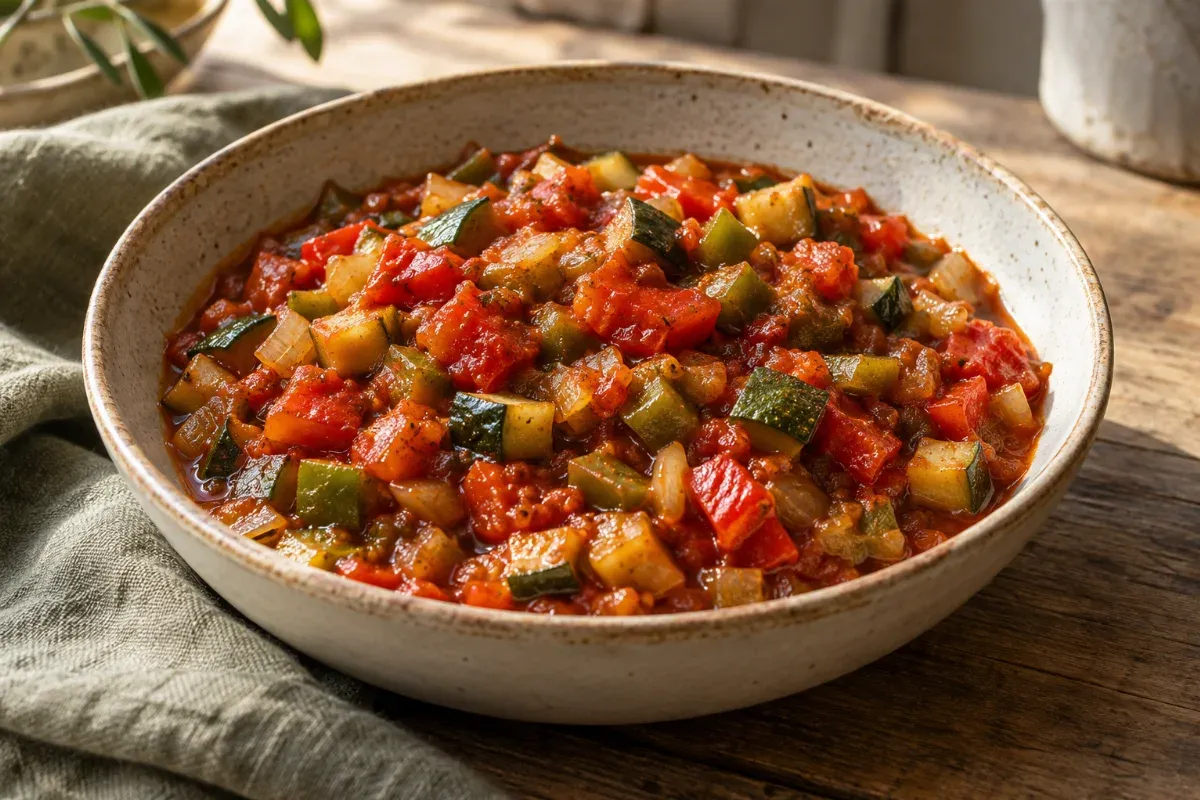 Pisto cu legume - imagine de prezentare generată cu AI
