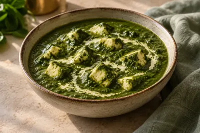 Palak paneer cu spanac - imagine de prezentare generată cu AI